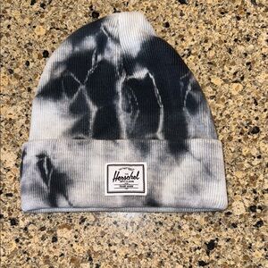 Herschel Black and White Tie-Dye Beanie